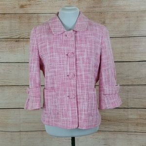 Tweed Pink Blazer Jacket